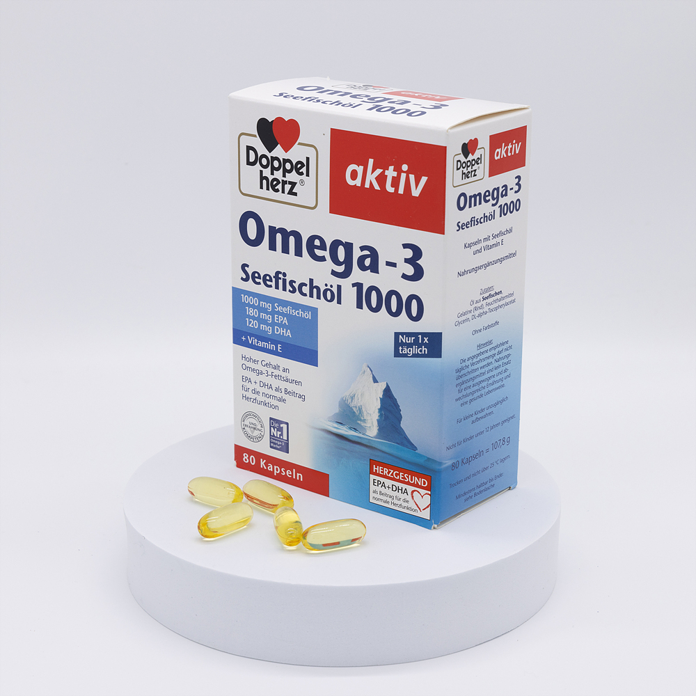 독일 도펠헤르츠 <b>오메가</b>3 1000mg 80캡슐 Doppelherz <b>Omega</b>3