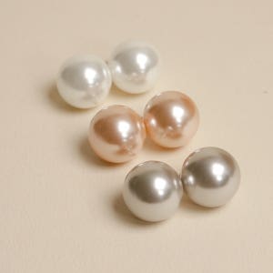 [베네노제작/무배] 925실버 왕진주 14mm 포인트 볼드 귀걸이