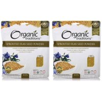 Organic Traditions 발아 아마씨 가루 분말 227g 2팩