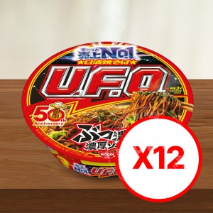 닛신 야키소바 UFO 오리지널 야끼소바 컵라면 128g, 12개