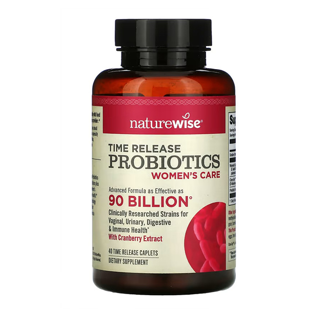 네이쳐와이즈 <b>타임 릴리즈</b> 유산균 <b>우먼스 케어</b> 900억 CFU 40정