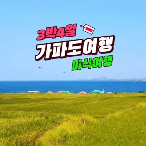 제주도 3박4일 홈쇼핑여행 가파도&미식 버스투어 단체 패키지 부모님 효도 상품