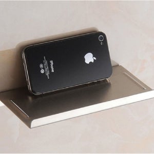 무타공 화장실 휴대폰 선반 핸드폰 거치대 욕실 스테인리스 미니선반