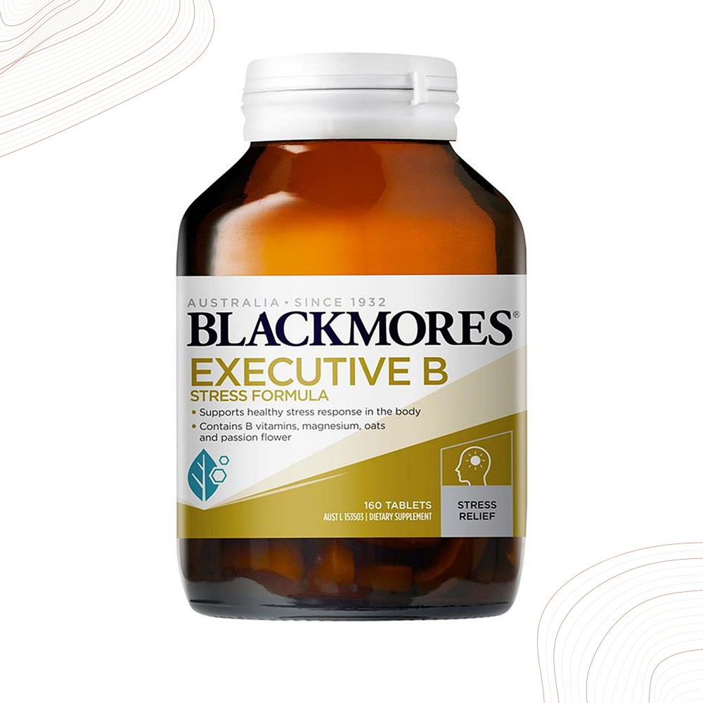 블랙-모어스 <b>비타민 B1</b> B2 B3 이그제큐티브B 스트레스 포뮬러 160캡슐