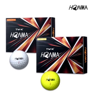 2021혼마 TW X 볼 3피스 12구 골프 공 옐로우 화이트