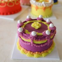 [로코코 퍼플] 서울 떡케이크 앙금케이크 빈티지 케이크 [Royal Rococo]