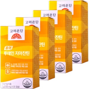고려은단 퓨어 루테인지아잔틴 100mg x 30캡슐 x 4박스 4개월분