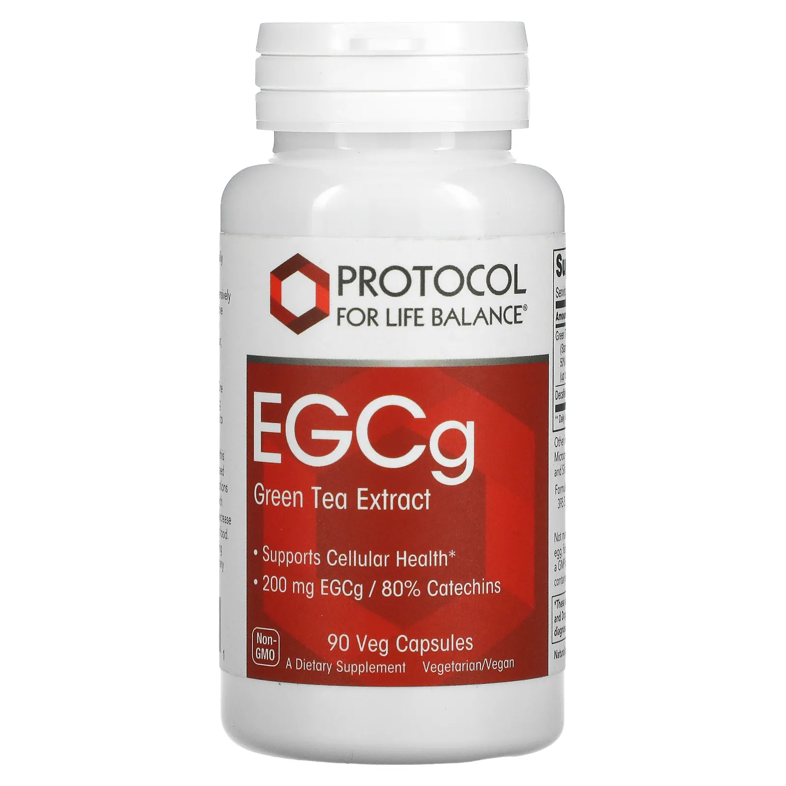 <b>프로토콜 포 라이프 발란스</b> EGCg 그린티 Extract 200mg 90베지캡슐
