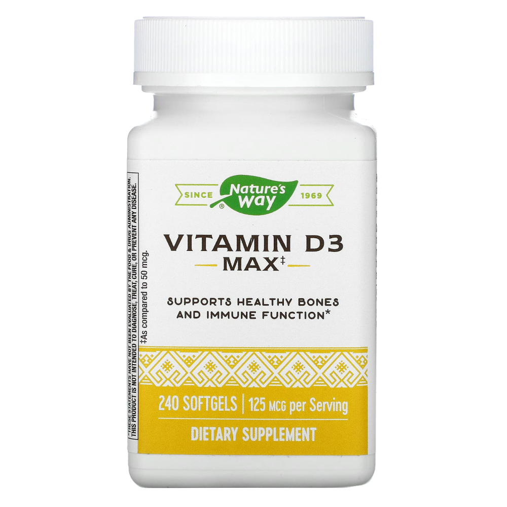 <b>네이쳐스웨이 비타민D3</b> 125mcg 240소프트젤
