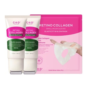 씨케이디 레티노콜라겐 괄사 목주름 크림 50ml 2개+탄력광채 마스크 1매