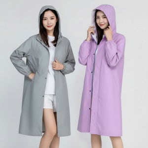여성 골프 우비 우의 비옷 레인슈트 핑크