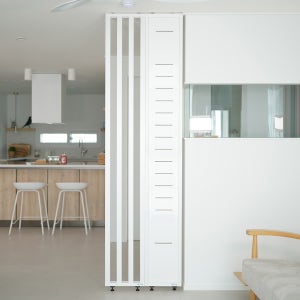 우드톡 1+1 식스플러스 / 스트라이프 공간분리 셀프 가벽 파티션 가림막 337+328