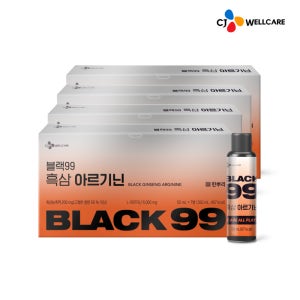 [3+1] CJ 흑삼 아르기닌 오르니틴 블랙99 고함량 에너지부스터 6000mg 7개입, 4개
