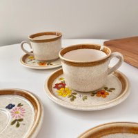 [미국빈티지]미카사_플로리분다 컵앤소서 커피잔 찻잔 빈티지찻잔/MIKASA_Floribunda Cup&Saucer