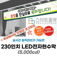 230인치 LED(5,000cd) 전자현수막 스크린 전광판 전시장 매장용 광고판