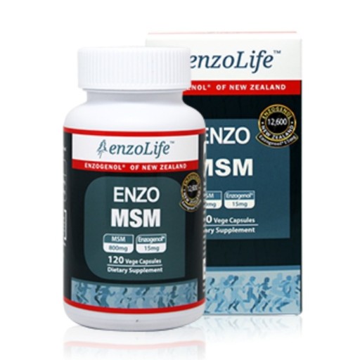 <b>엔조라이프</b> 뉴질랜드 MSM 식이유황 엔조제놀 식물성 120캡슐