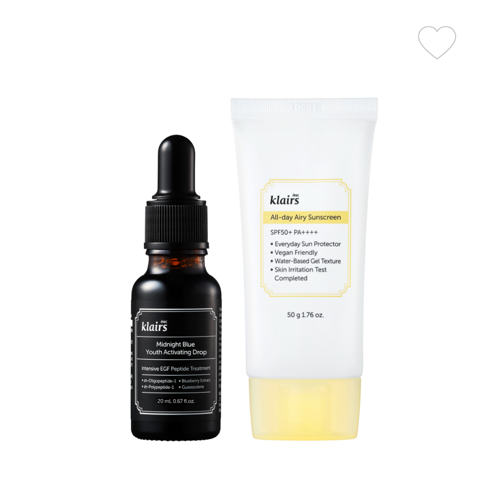 클레어스 블루드롭 20ml + 선크림50g (SPF 50+) 2종 세트