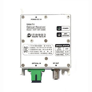 청화테크 광대역 광수신기 CHT-OR-2200E 세대용 아답터포함
