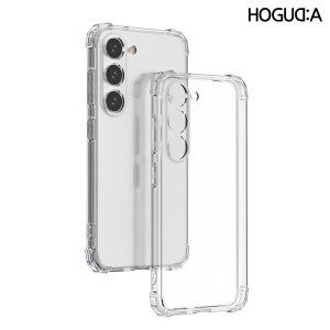 1+1 방탄 범퍼 젤리케이스 투명, 갤럭시S23