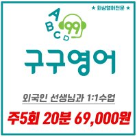 1:1영어회화 (주5회 20분 20회) 저렴한전화영어 성인전화영어 직장인전화영어 일대일 화상영어 전화영어가격