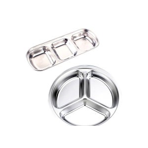 캠핑 개인위생 식판 비대면 집콕 3구원형 3구반찬소스 세트