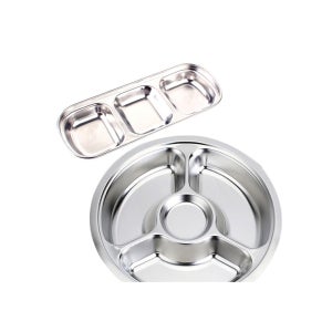 캠핑 개인위생 식판 비대면 집콕 4구원형 3구반찬소스 세트