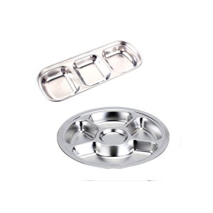 캠핑 개인위생 식판 비대면 집콕 5구원형 3구반찬소스 세트