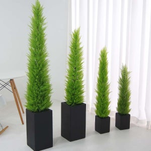 율마화분세트 인조나무 모음 조화 인조꽃 1m 2m 내외