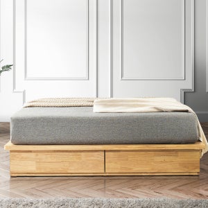 파주침대공장 저상형 무헤드 원목침대 프레임 슈퍼싱글 마루형1200 높이26cm 꿈을꾸는가구