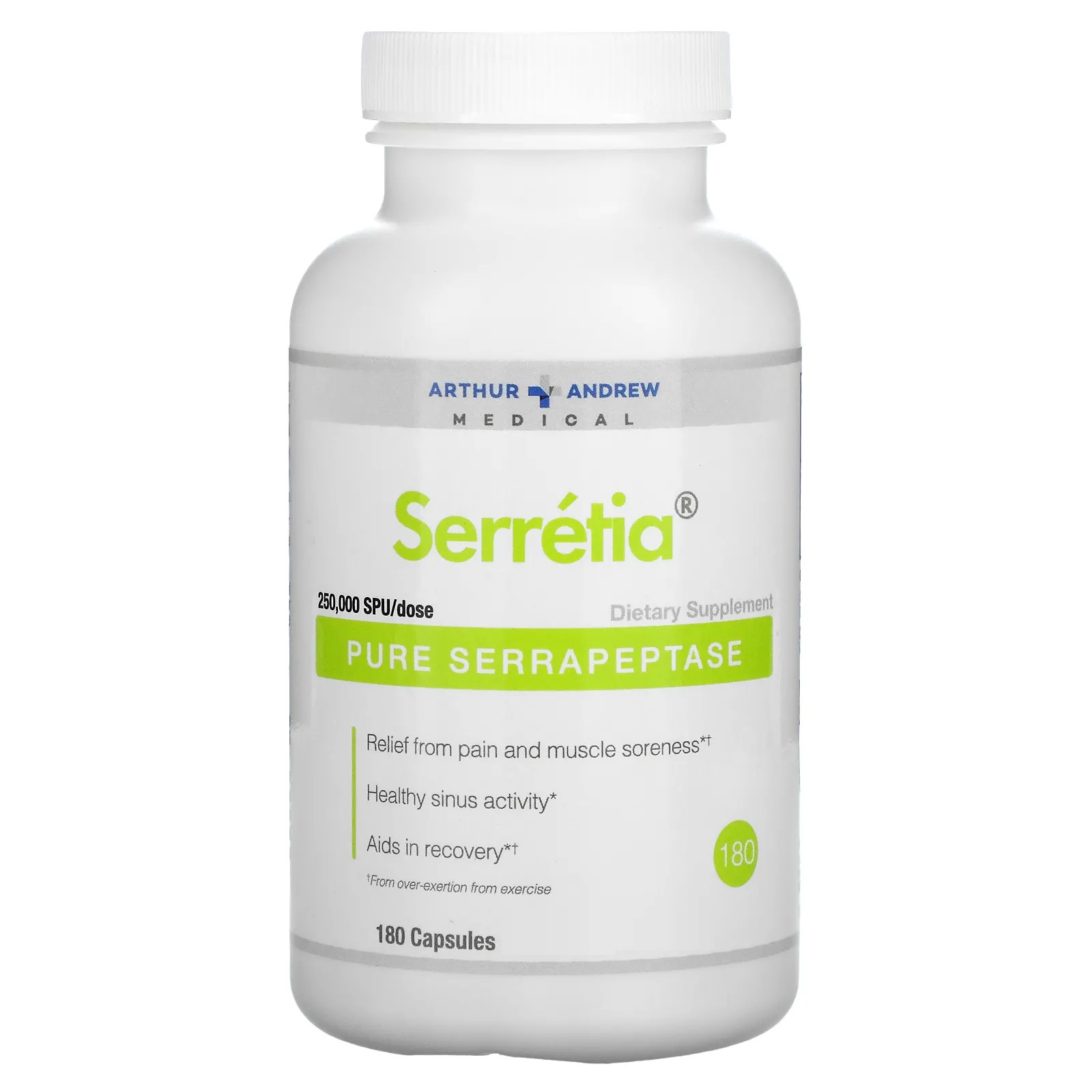 <b>아서 앤드류 메디컬</b> Serretia 세라펩타제 250,000SPU 180캡슐