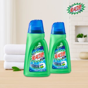 옥시크린 표백제 1.4L 2개 /산소계 액체 세탁세제 얼룩 찌든때제거 세탁보조제 드럼용 일반용 가루세제 파우더