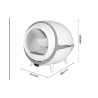 스마트 지능형 고양이화장실 원형 자동청소 냄새 제거
