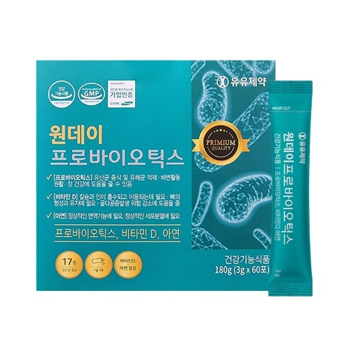 <b>유산균</b>추천 <b>프로바이오틱스</b> 3g x 60포 2개월