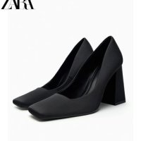 ZARA 자라 여자 구두 스퀘어토 청키힐 1210110 800