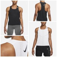 Nike Dri-FIT ADV AeroSwift Men Singlet 육상 남성 유니폼 white black DM4624