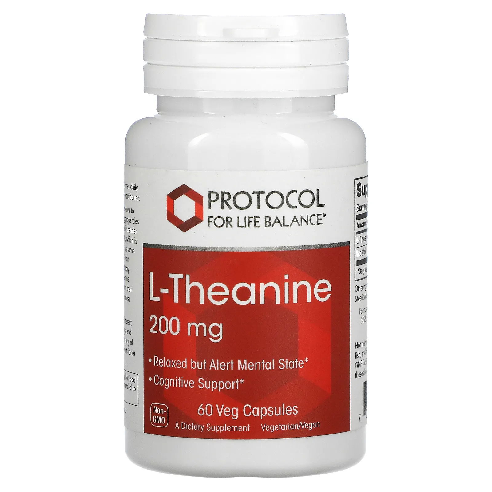 <b>프로토콜 포 라이프 발란스</b> L-Theanine 200mg 60베지캡슐