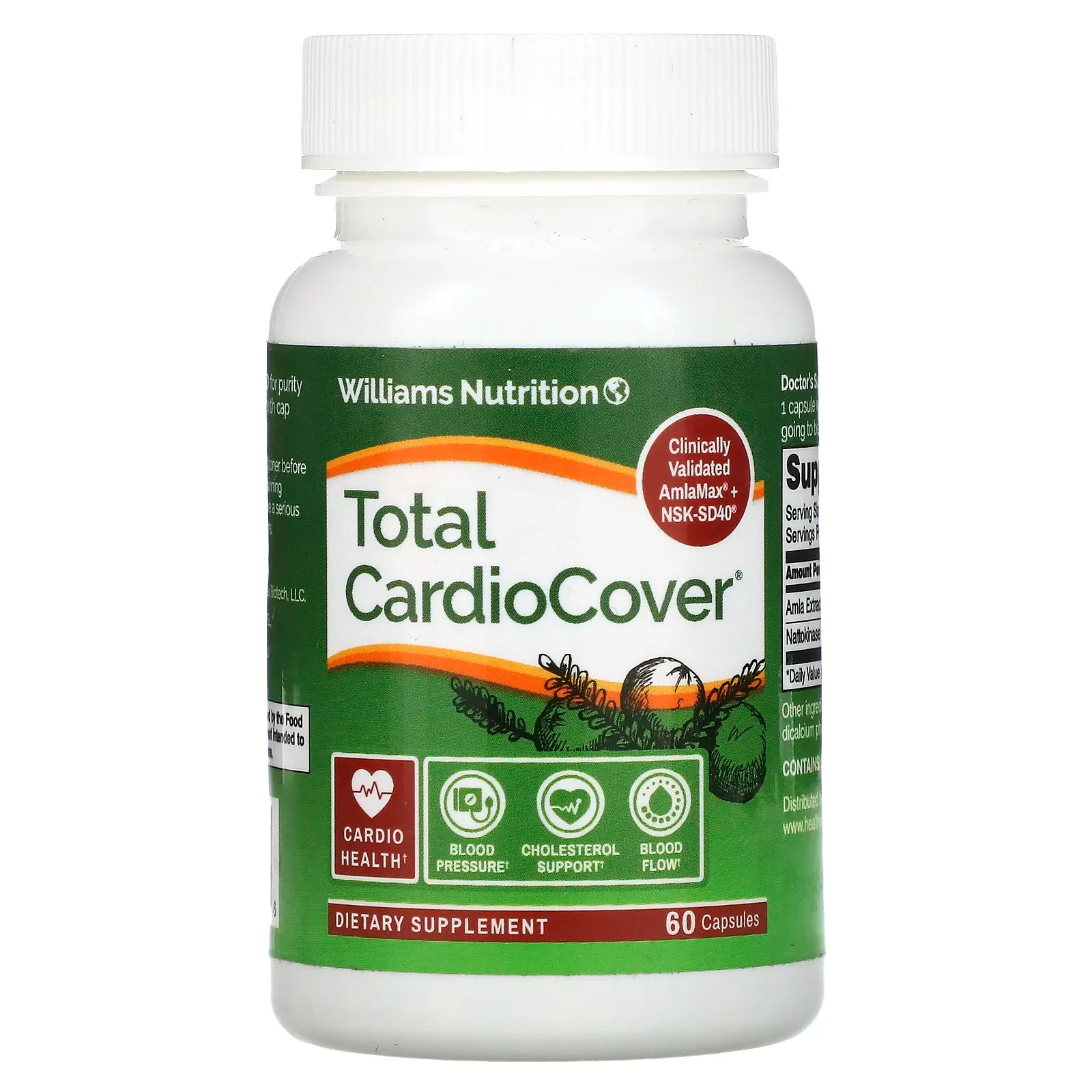 윌리엄스 <b>뉴트리션</b> Total CardioCover 60캡슐