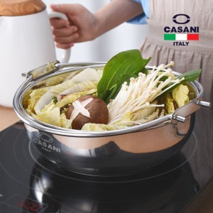 까사니 인덕션 스텐 샤브샤브 1인 전골냄비 밀푀유나베