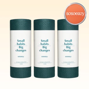 소소이지 롤형 주방 일회용 수세미 대용량 60개입, 3개