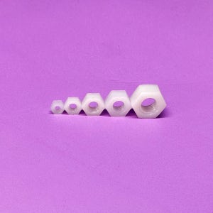 PA66 나이론 육각너트 플라스틱너트 M3 M4 M5 M6 M8 10개입