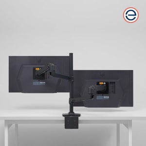 어고트론 LX 45-509-224 듀얼 모니터암 세로 수직 상하 폴타입 모니터거치대