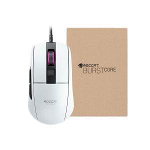 ROCCAT 버스트 코어 68g 초경량 광축 게이밍 마우스 벌크 화이트
