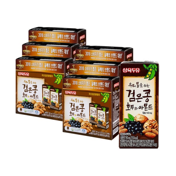 삼육두유 검은콩 호두와아몬드 190ml x 48팩 64팩 72팩 96팩