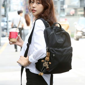 [루루백] 대용량 나일론 백팩 방수 노트북 여성 대학생 여행용 여자 배낭