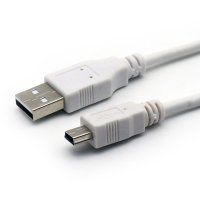 USB2.0 MINI 5핀 케이블 화이트 1m