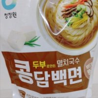 청정원 콩담백면 멸치국수 2인 404g x 4개