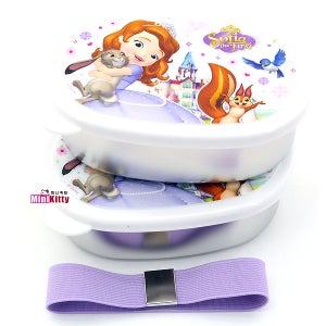 리틀프린세스 소피아공주 밴드 타원 스텐 도시락 2단