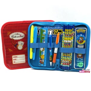 프랜즈 지퍼 가방 문구세트 신학기용품 선물용 (랜덤)