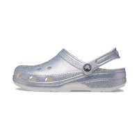 크록스 성인용 클래식 Sparkly Clog 메탈릭 및 글리터 슈즈