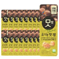 CJ 유기농 맛밤 42g x 17개 안주 간식 꿀밤 등산 수험생 어린이 간식